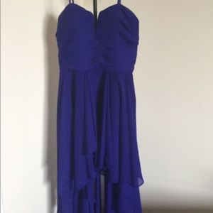 Strapless Purple Formal Dress